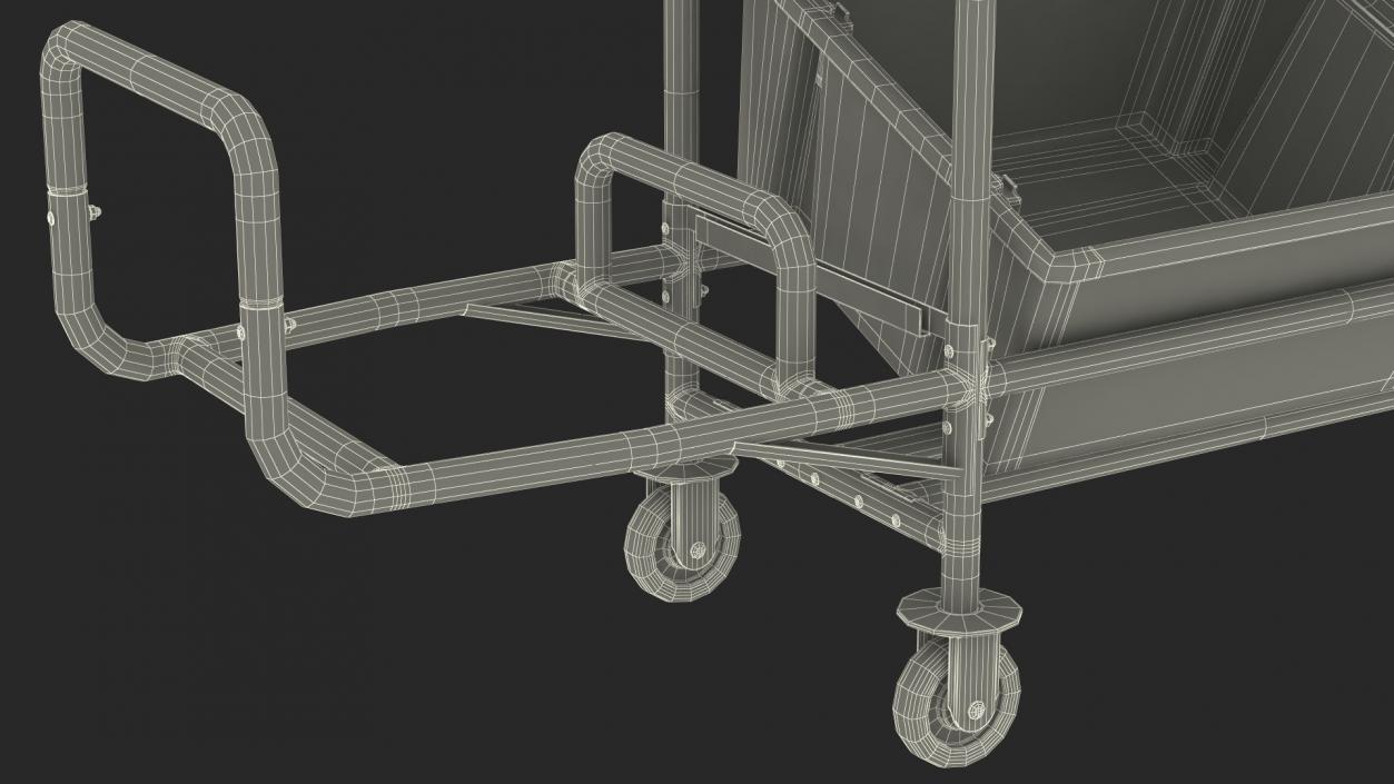 3D Commercial Tote Picking Cart model