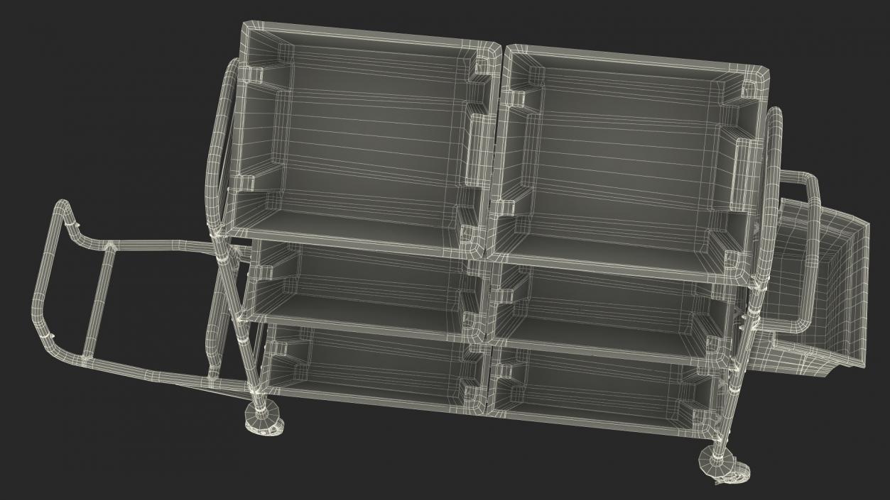 3D Commercial Tote Picking Cart model