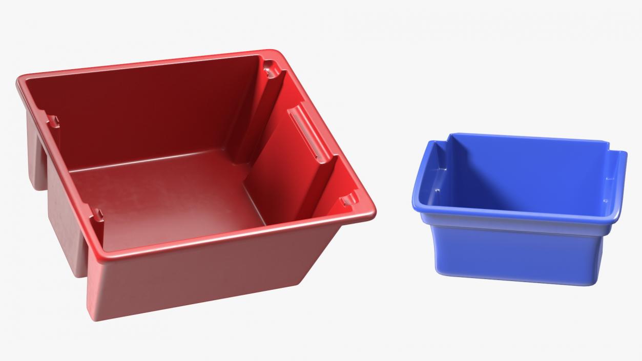 3D Commercial Tote Picking Cart model