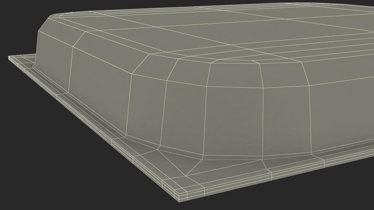 3D Stainless Steel Medical Tray model