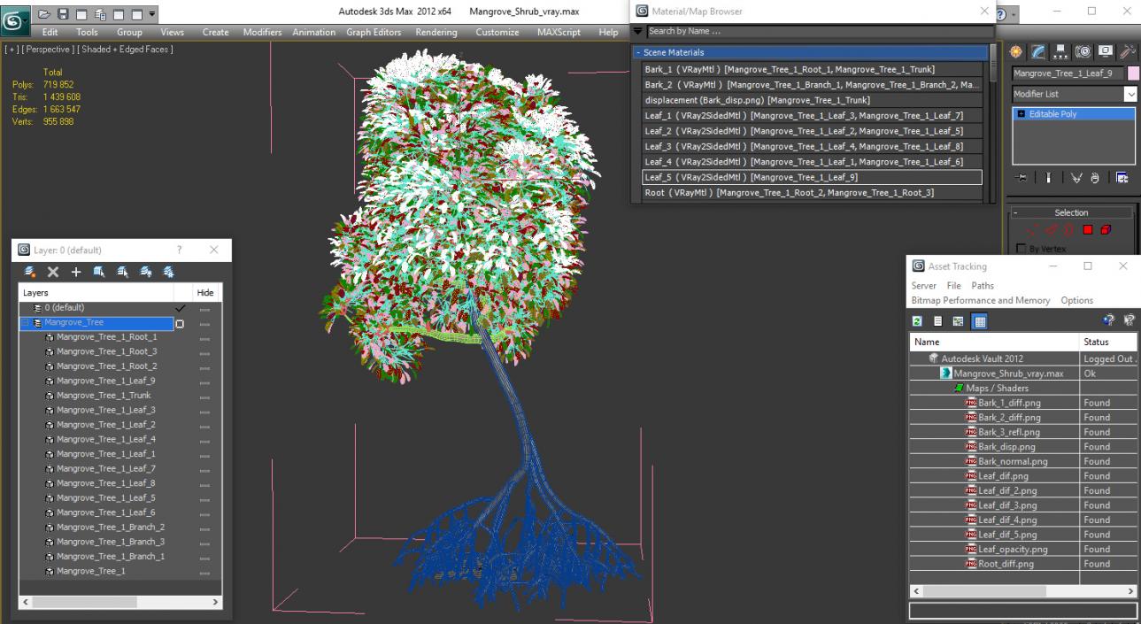 Mangrove Shrub 3D model