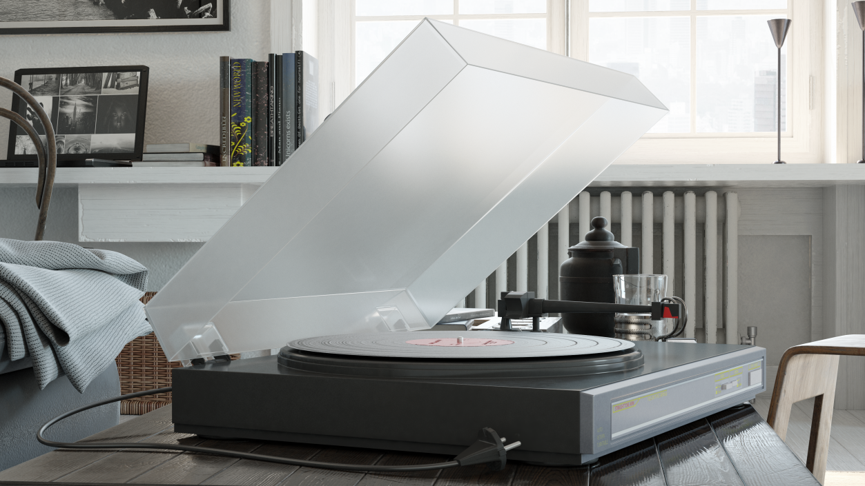 Retro Turntable 3 3D