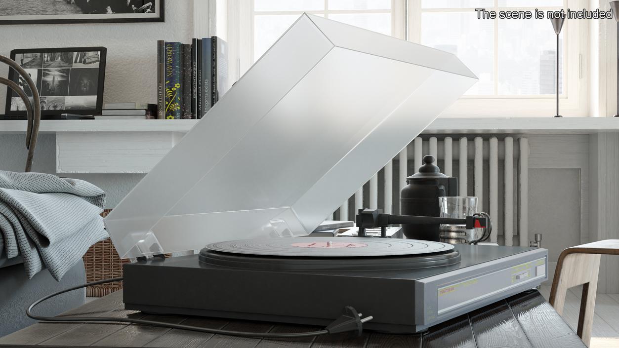 Retro Turntable 3 3D