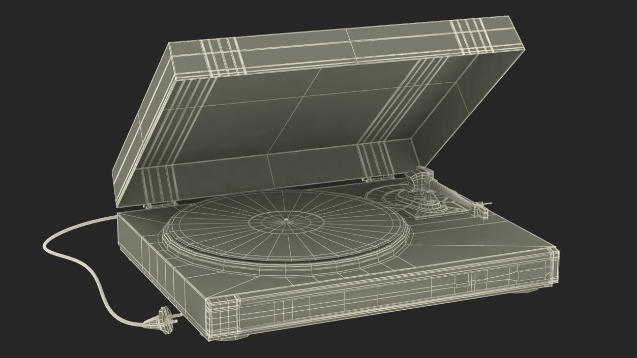 Retro Turntable 3 3D