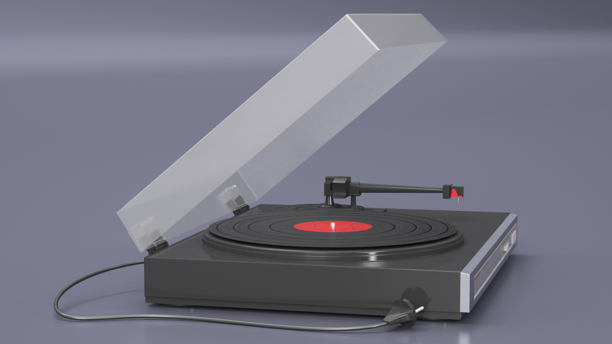 Retro Turntable 3 3D