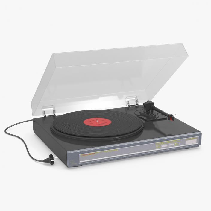 Retro Turntable 3 3D