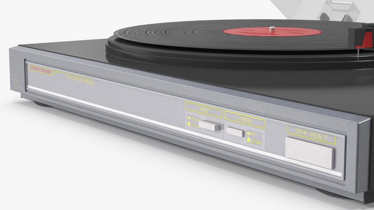 Retro Turntable 3 3D