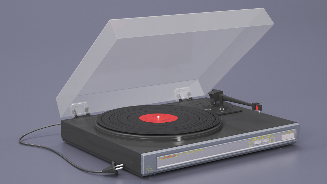 Retro Turntable 3 3D