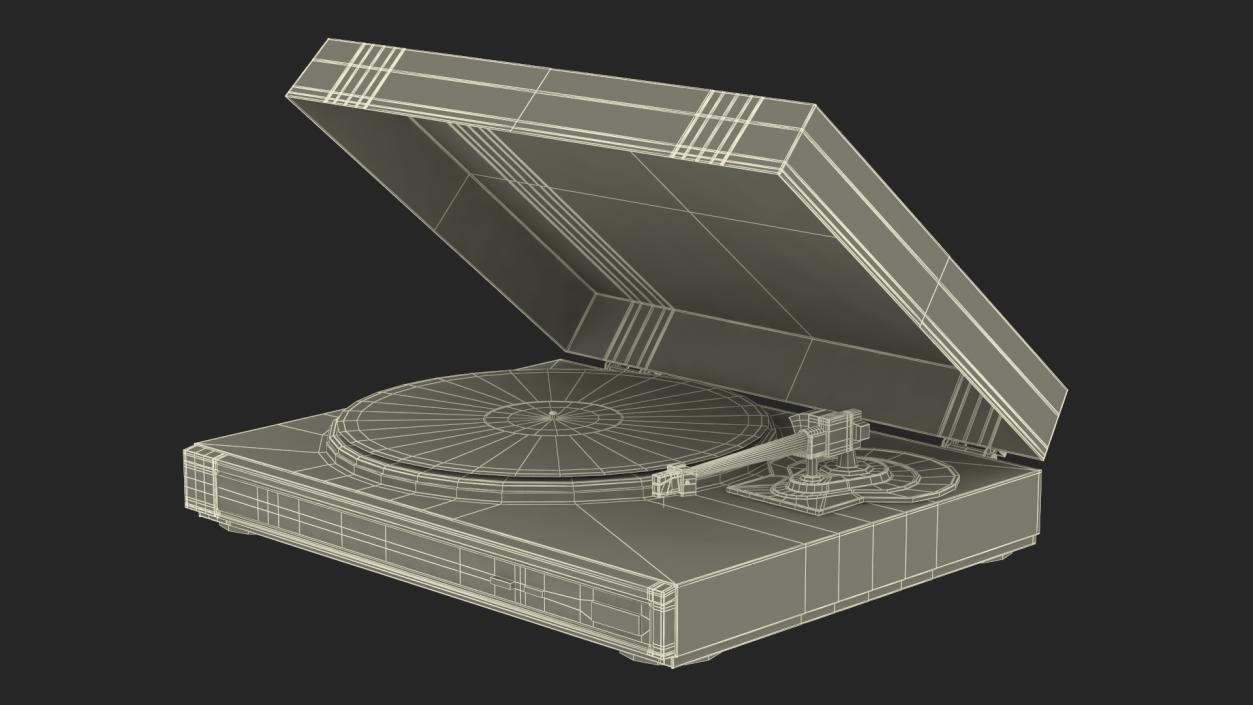 Retro Turntable 3 3D