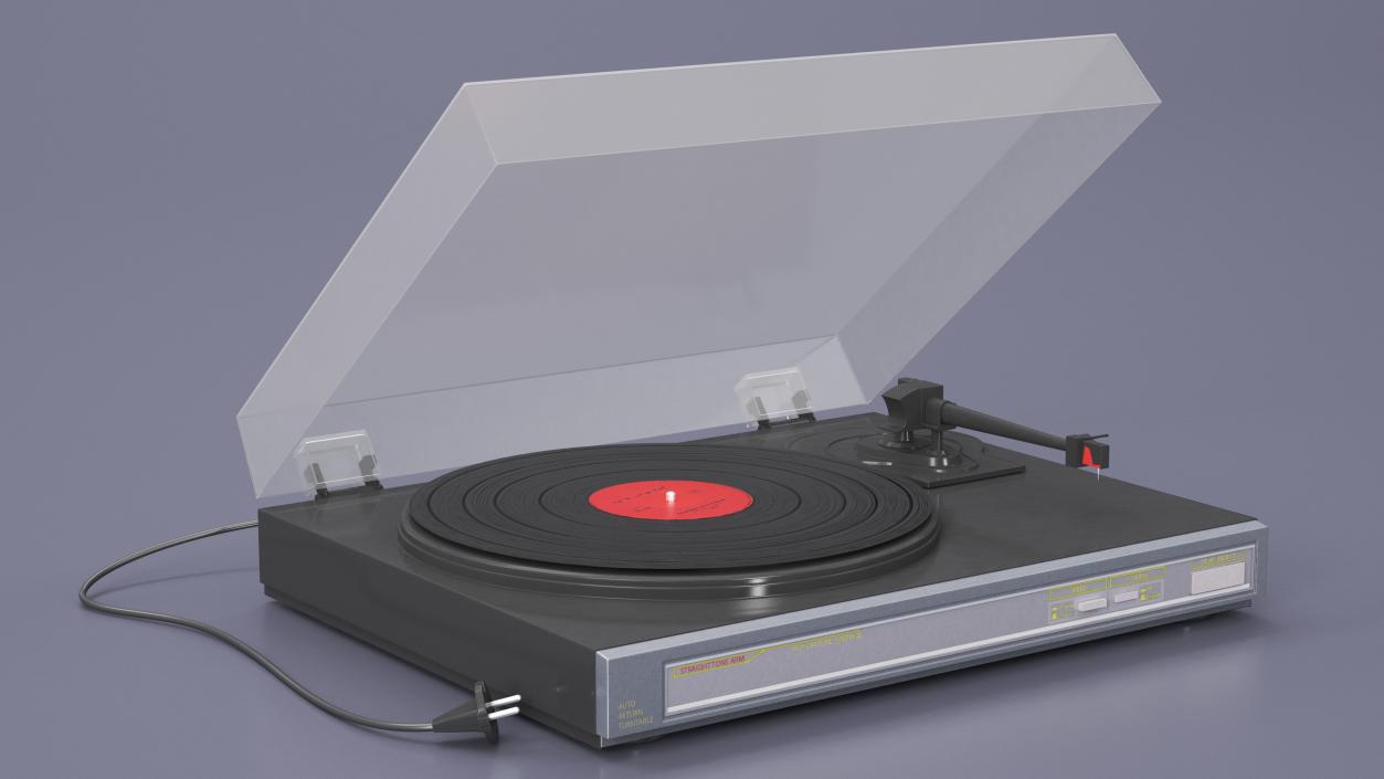 Retro Turntable 3 3D