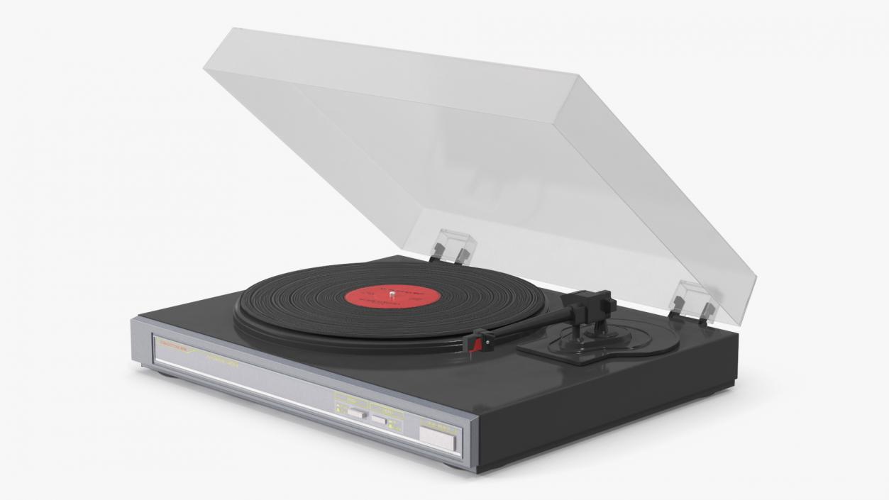 Retro Turntable 3 3D