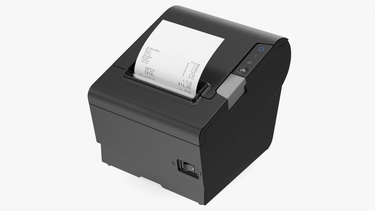 3D Compact POS Thermal Receipt Printer Black