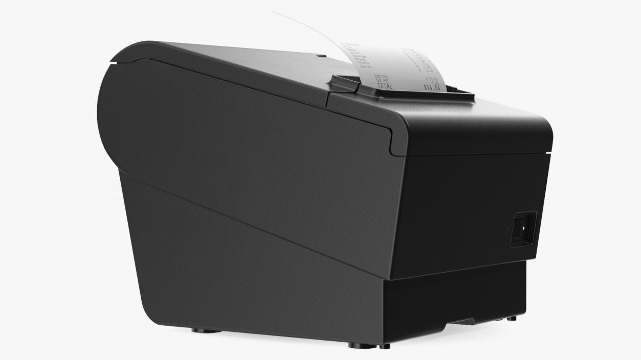 3D Compact POS Thermal Receipt Printer Black