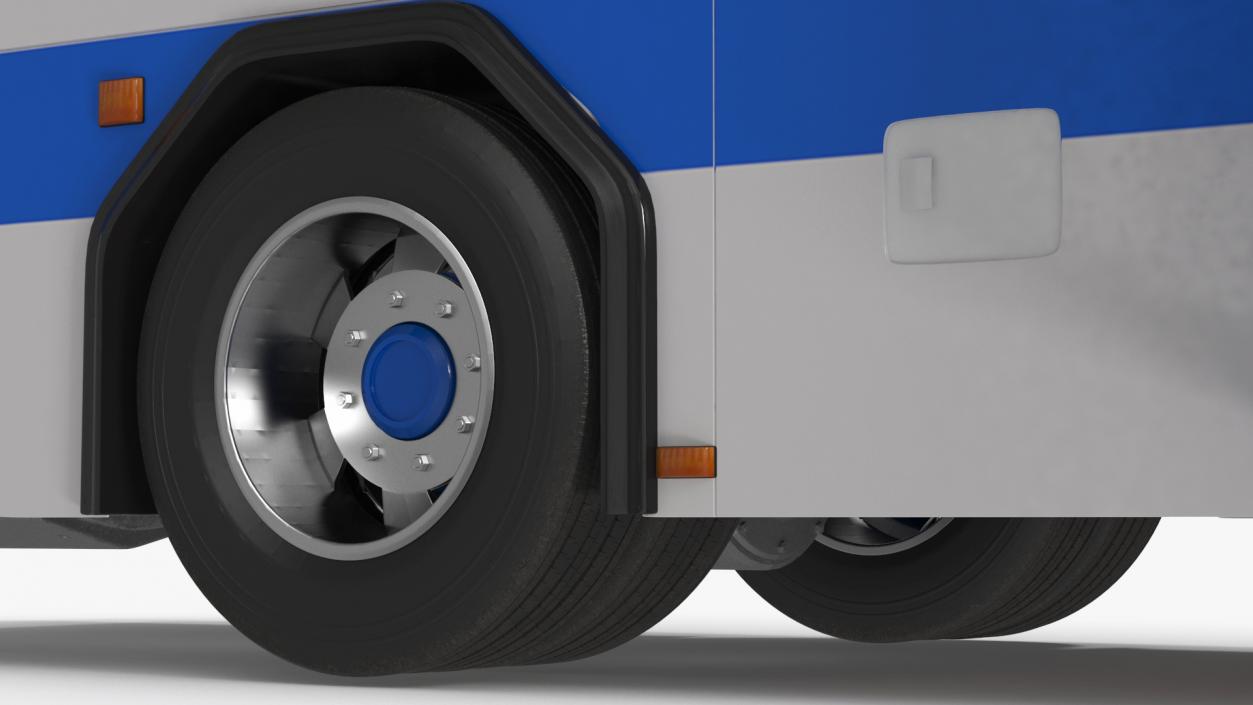 Metro Transit Bus Rigged 3D model