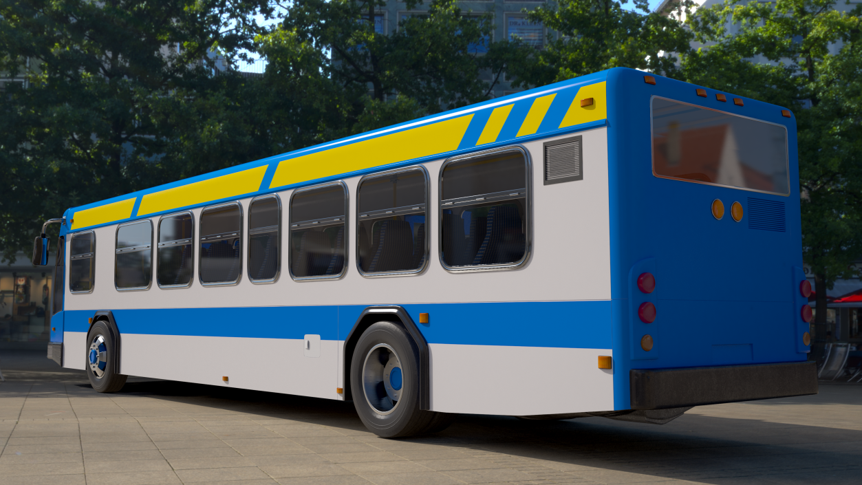 Metro Transit Bus Rigged 3D model