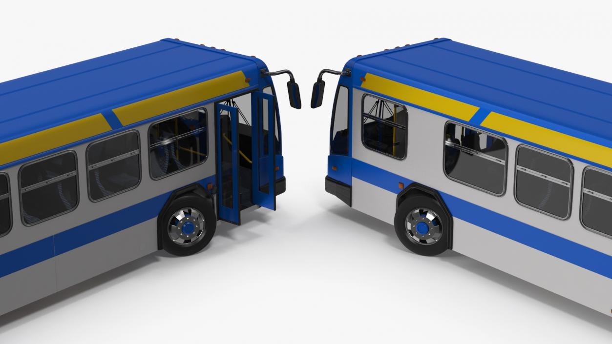 Metro Transit Bus Rigged 3D model