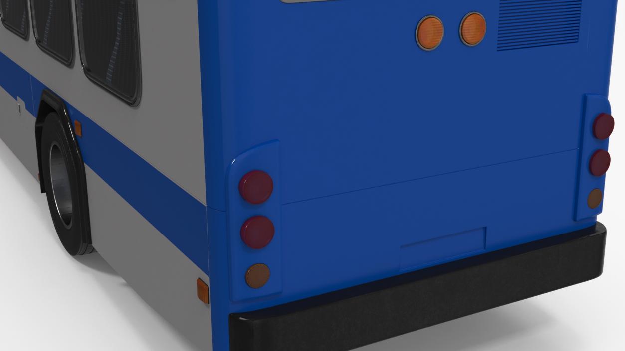 Metro Transit Bus Rigged 3D model