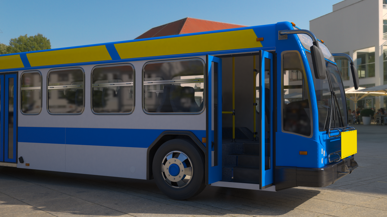 Metro Transit Bus Rigged 3D model