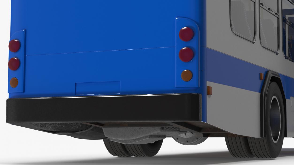 Metro Transit Bus Rigged 3D model