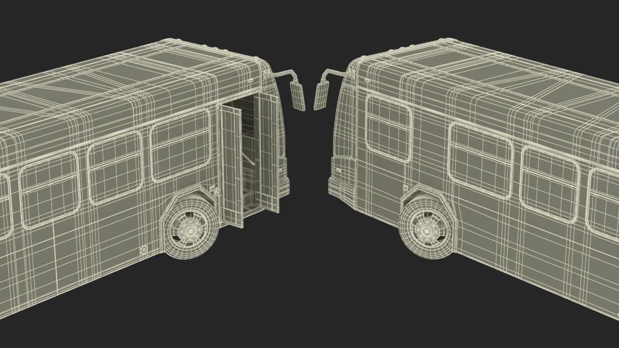 Metro Transit Bus Rigged 3D model