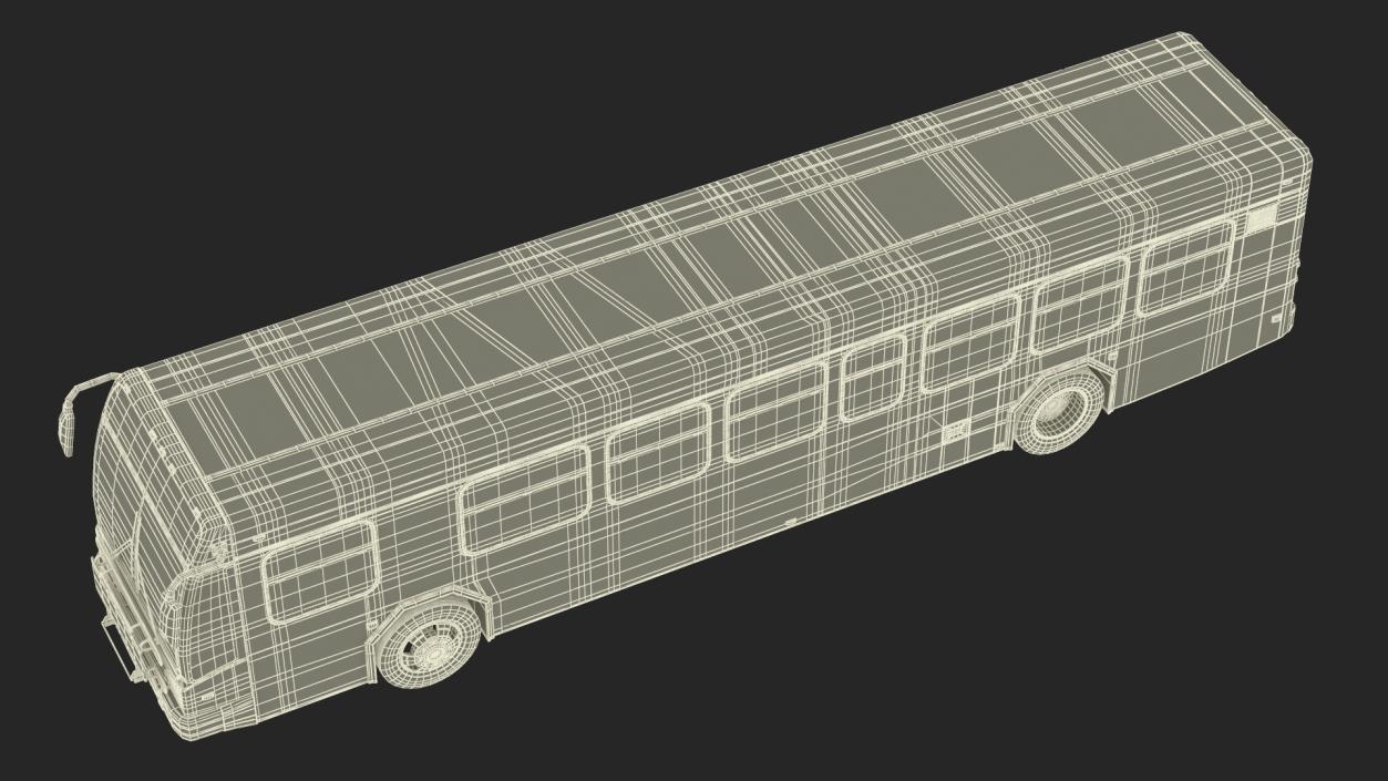 Metro Transit Bus Rigged 3D model