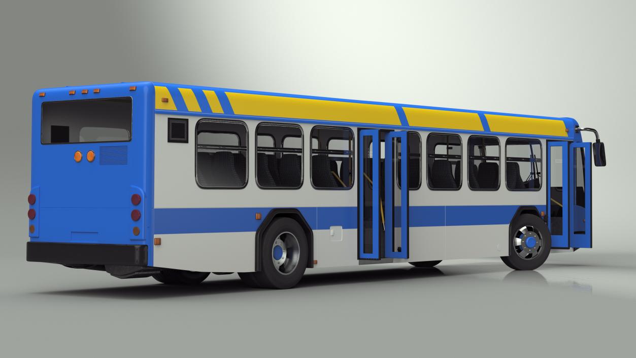 Metro Transit Bus Rigged 3D model