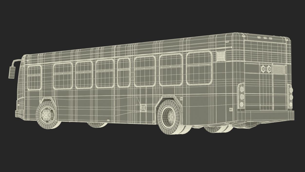 Metro Transit Bus Rigged 3D model