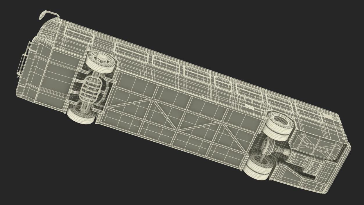 Metro Transit Bus Rigged 3D model