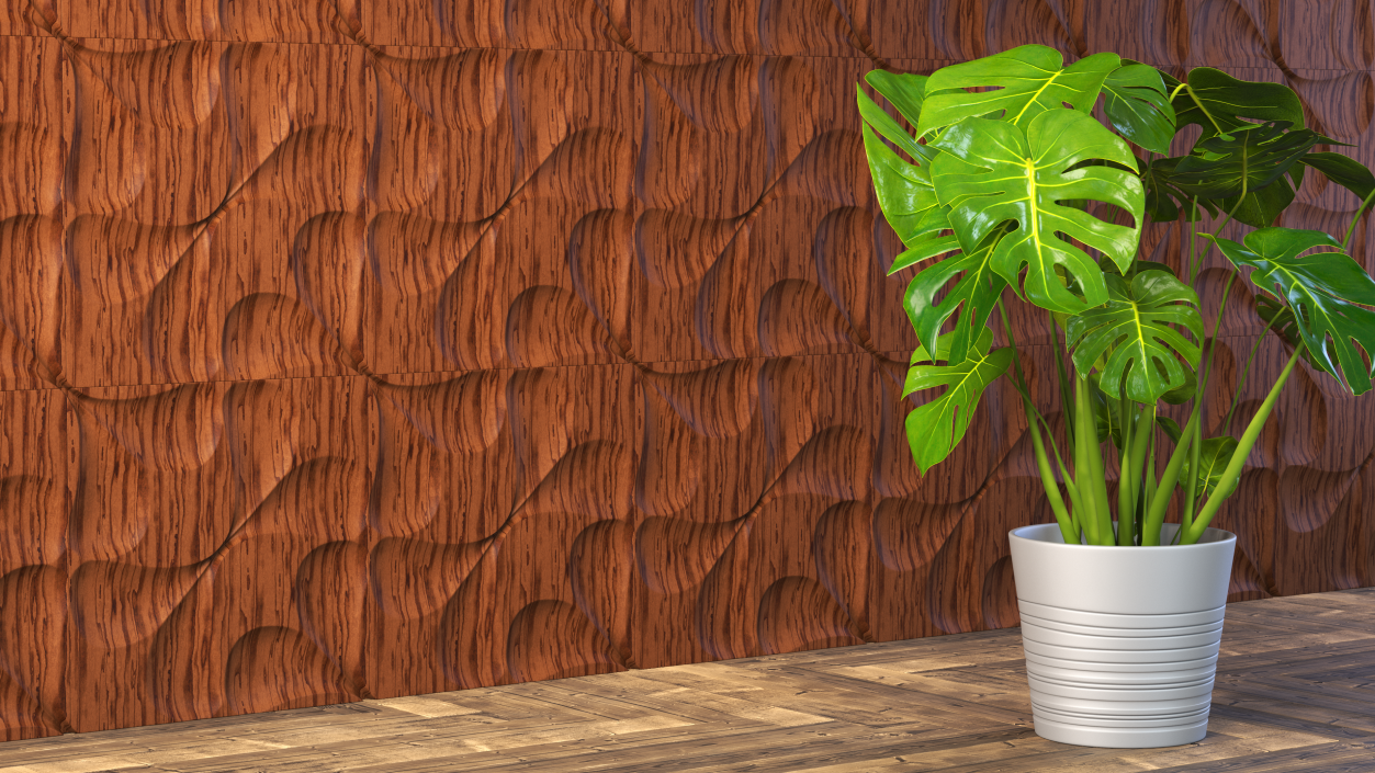 3D Wall Panel Drops Wood