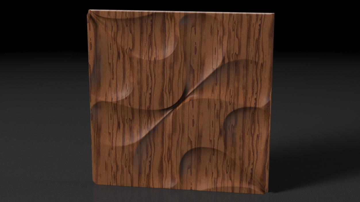 3D Wall Panel Drops Wood