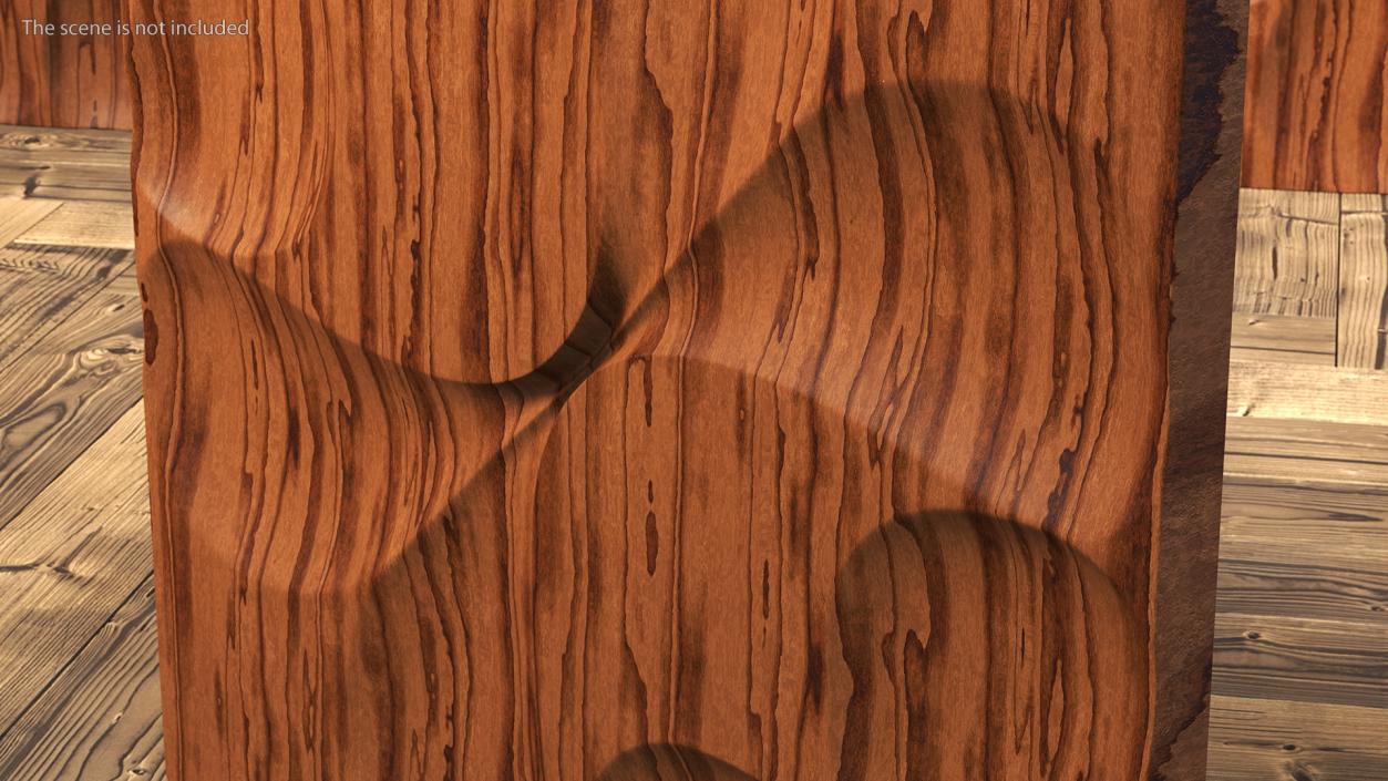 3D Wall Panel Drops Wood