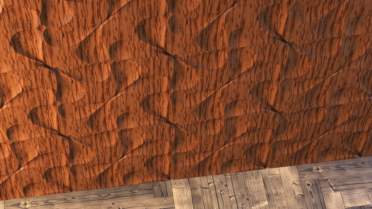 3D Wall Panel Drops Wood