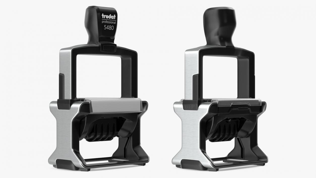 Trodat Professional 5480 Self Inking Dater Rigged 3D model