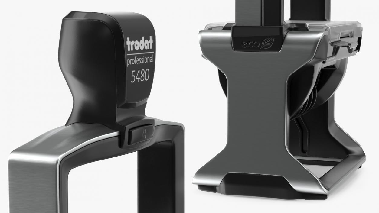 Trodat Professional 5480 Self Inking Dater Rigged 3D model