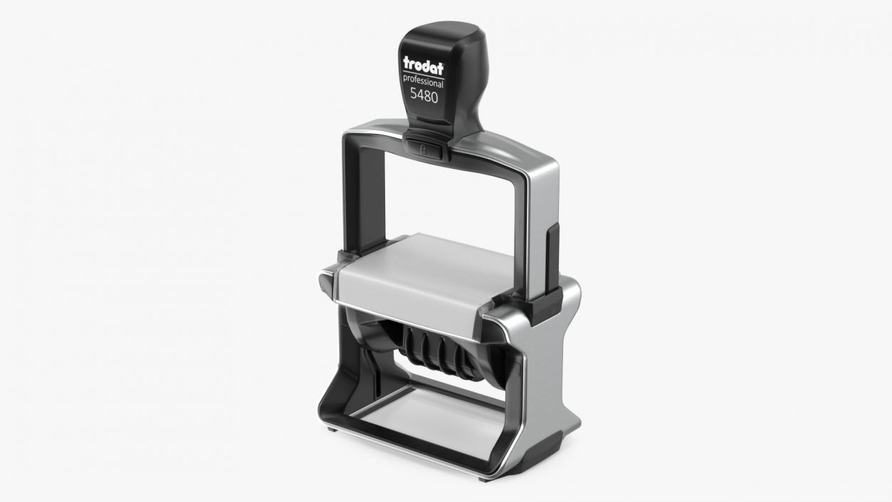 Trodat Professional 5480 Self Inking Dater Rigged 3D model