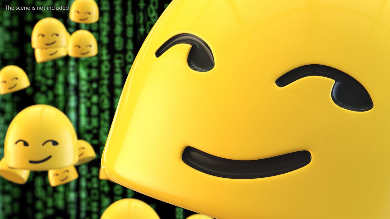 Smirking Face Android Emoji 3D