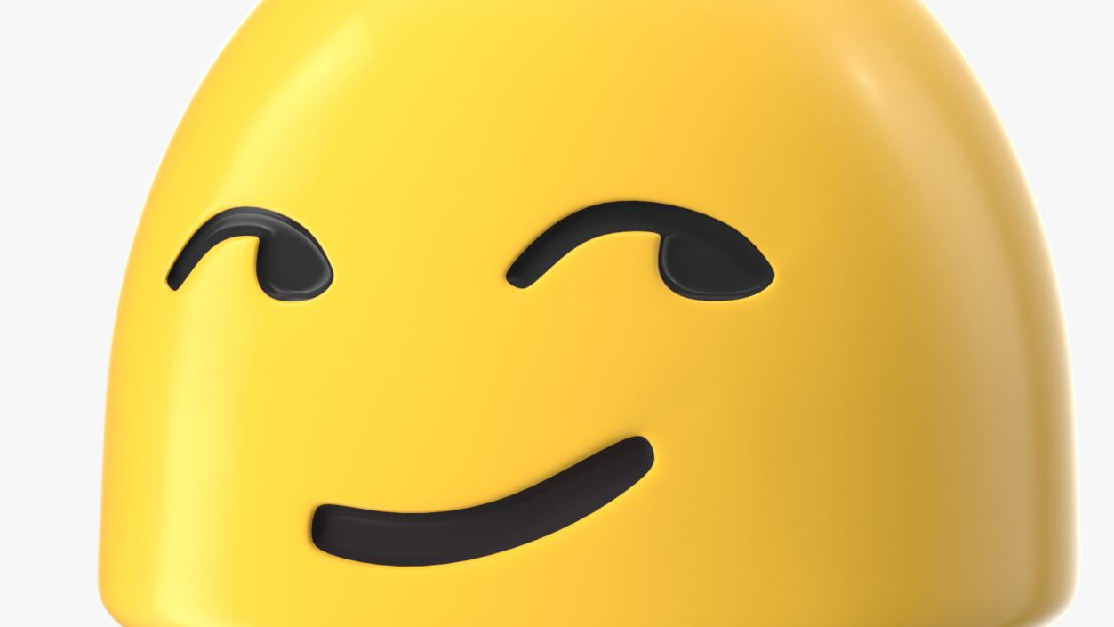 Smirking Face Android Emoji 3D