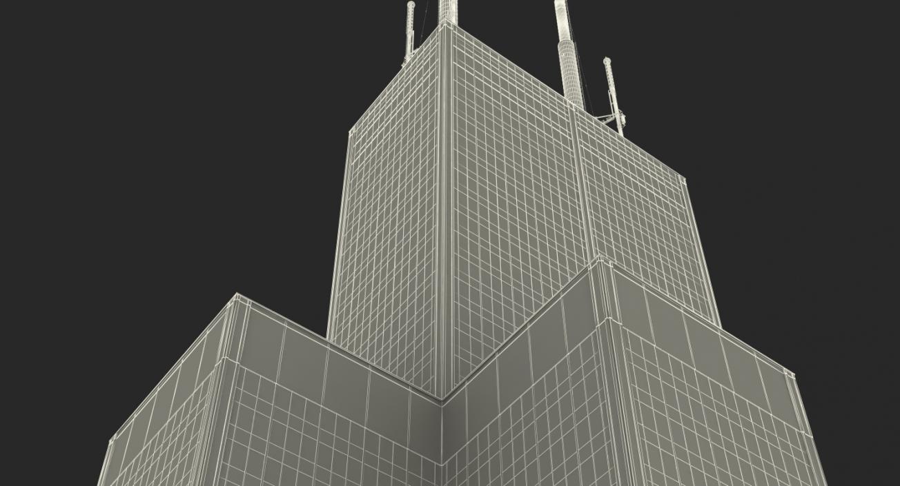 3D model Willis Tower Skyscraper Center