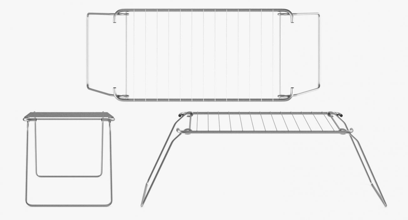 3D Camping Folding Grill