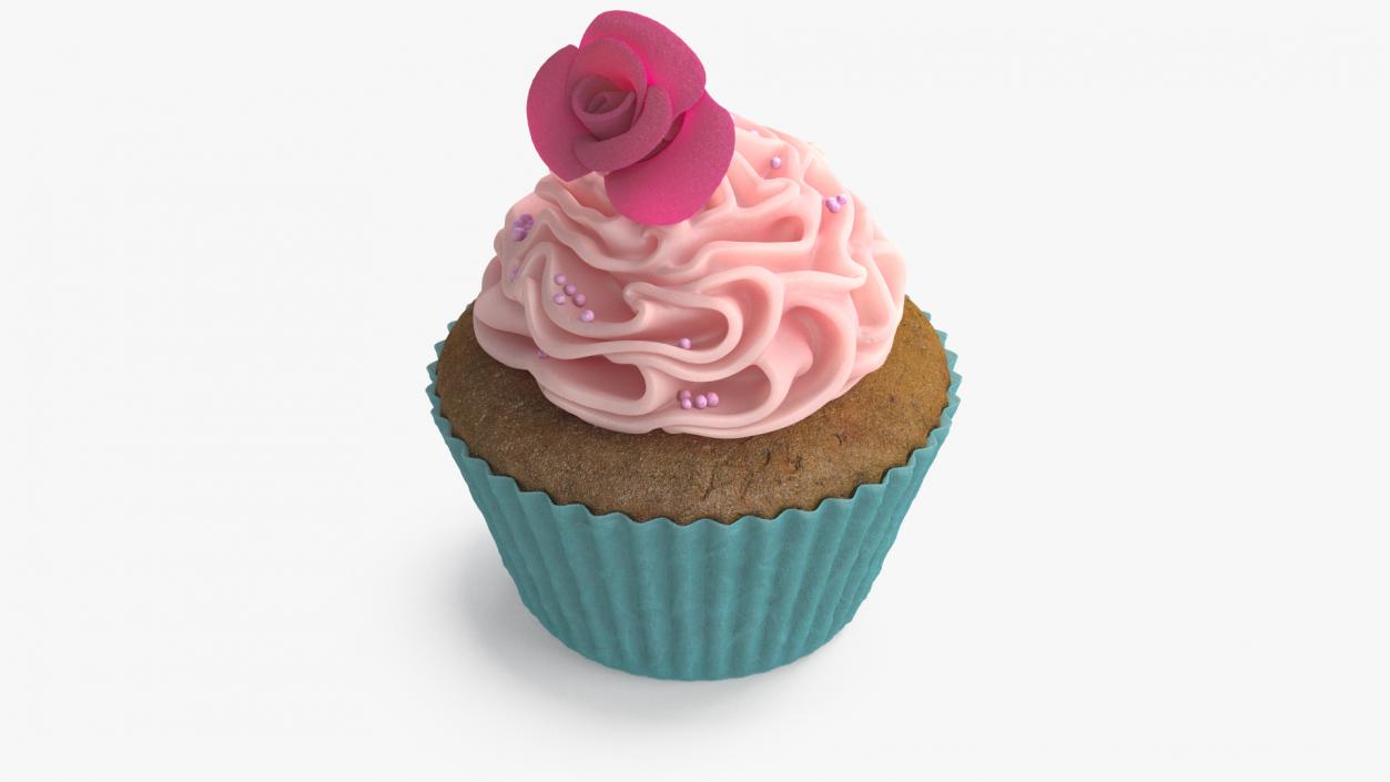 Rose Сupcake 3D