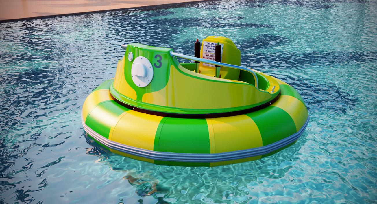 3D Electric Bumper Boat Generic model