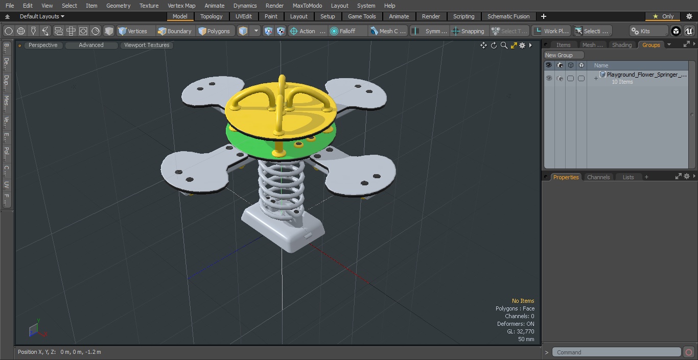 3D Playground Flower Springer