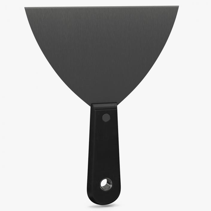 Scraper 6 Inch Black Handle 3D