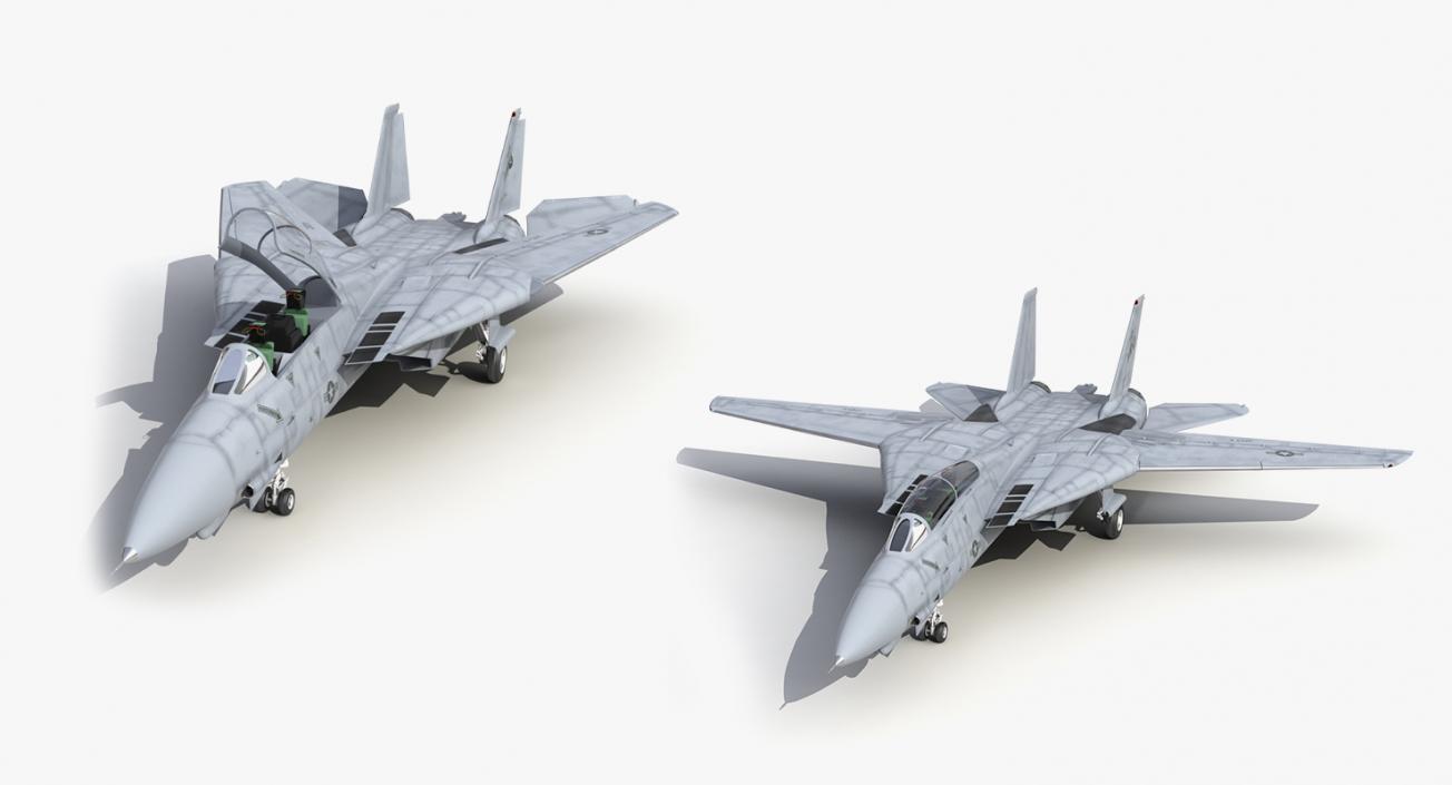 Rigged US Military Airplanes Collection 3D model