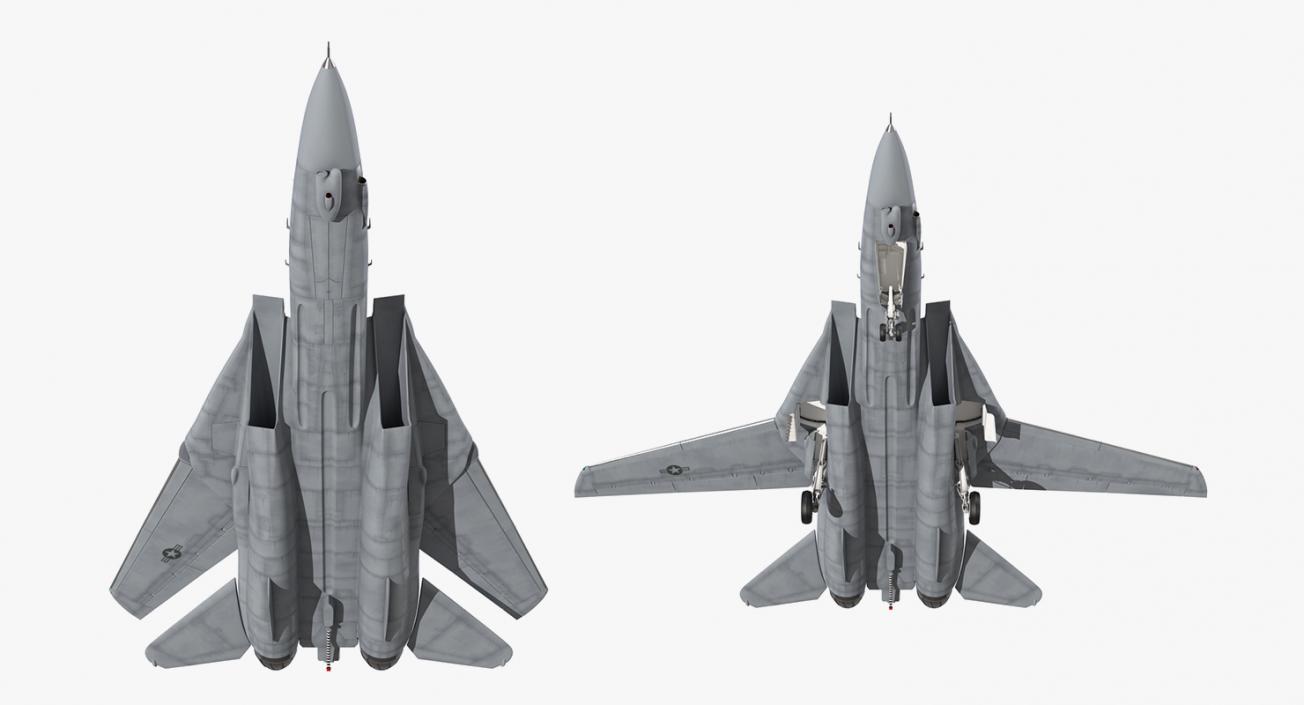 Rigged US Military Airplanes Collection 3D model