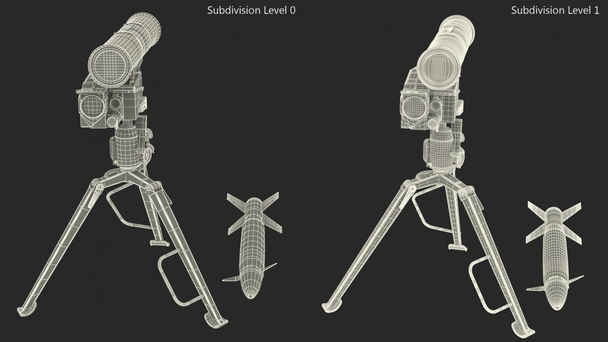 3D model Anti Tank Missile Complex AT-14 Spriggan