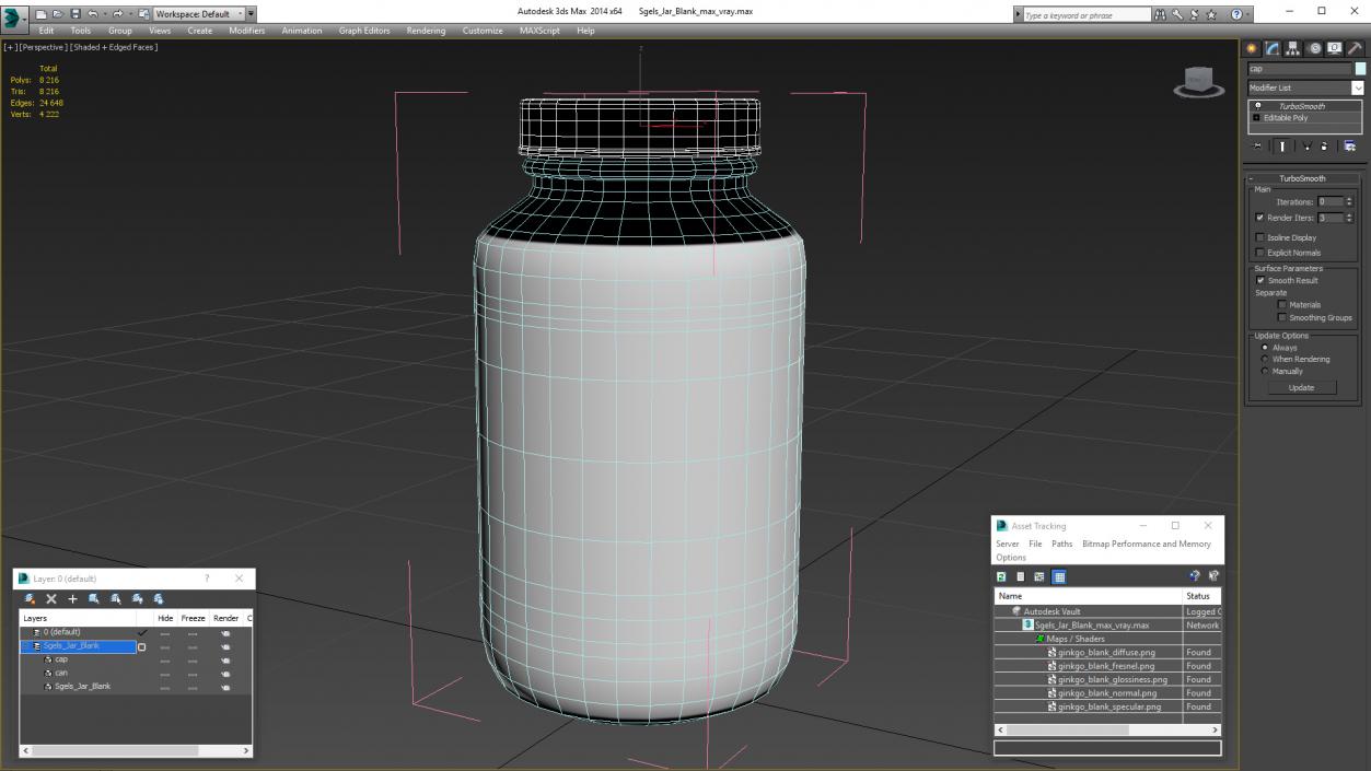 3D model Sgels Jar Blank