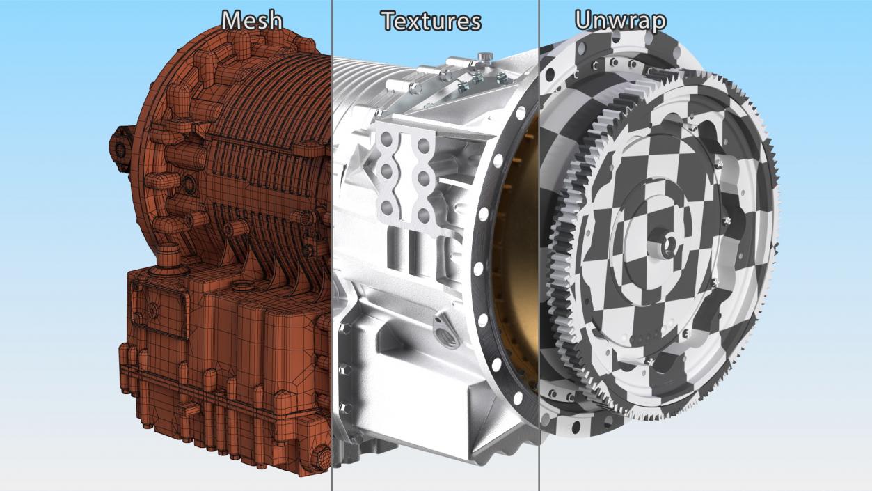 3D model New Heavy-duty Vehicle Transmission