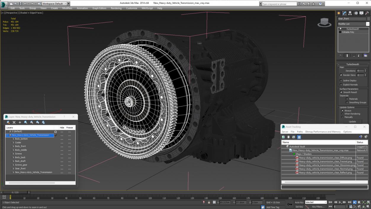 3D model New Heavy-duty Vehicle Transmission