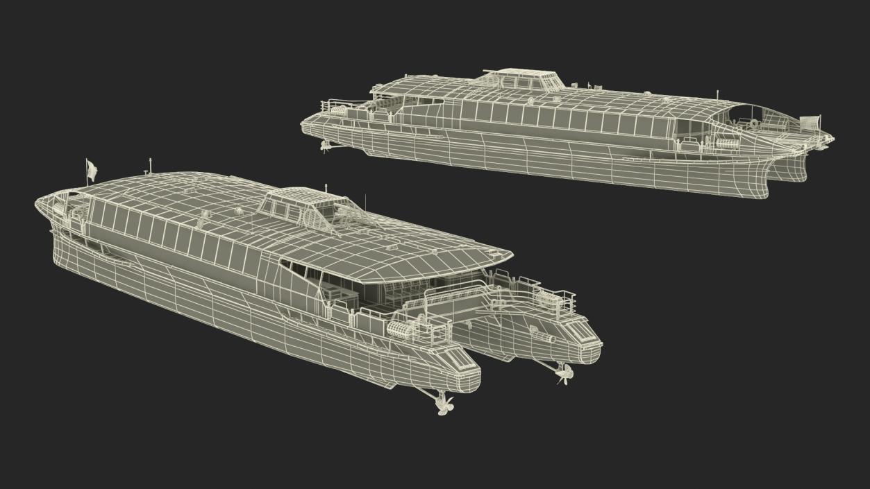 River Bus Boat 3D model